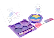 Load image into Gallery viewer, Townley Girl Mermaid Vibes Makeup Set with 8 Pieces, Including Lip Gloss, Nail Polish, Body Shimmer and More in Mermaid Bag, Ages 3+ for Parties, Sleepovers and Makeovers