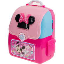 Load image into Gallery viewer, Disney Minnie Mouse - Townley Girl Cosmetic Backpack Vanity Makeup Set Includes Hair Bow, Nail Polish, Glitter, Nail File and more! for Kids Girls, Ages 3+ perfect for Parties, Sleepovers & Makeovers