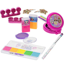 Load image into Gallery viewer, Townley Girl L.O.L. Surprise! Fashion Purse Makeup Set with Non-Toxic Nail Polish, Eyeshadow, Hair Accessories and More, Rainbow Chain for Girls Ages 3 and Up