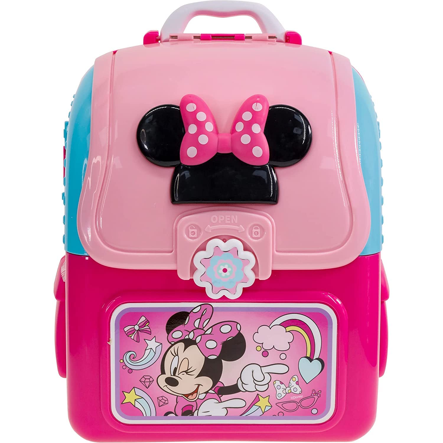 Disney Minnie Mouse Townley Girl Cosmetic Backpack Vanity Makeup