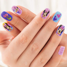 Load image into Gallery viewer, Disney Minnie Mouse - Townley Girl 48 Pcs Press-On Nails Artificial False Nails Set for girls, kids with Pre-Glue Full Cover Acrylic Nail Tip Kit, Ages 6+ for Parties, Sleepovers & Makeovers