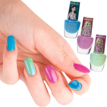 Load image into Gallery viewer, Barbie - Townley Girl Plant-Based, Non-Toxic Peel-Off Water-Based Natural Safe Quick Dry Nail Polish Gift Kit Set for Kids Set With Nail Dryer, Batteries Not Included, Ages 3+