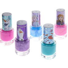 Load image into Gallery viewer, Disney Frozen - Townley Girl Non-Toxic Water Based Peel-Off Nail Polish Set with Glittery and Opaque Colors for Girls, Kids & Teens Ages 3+, Perfect for Parties, Sleepovers and Makeovers, 18 Pcs