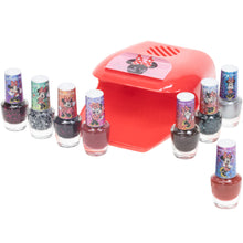 Load image into Gallery viewer, Disney Minnie Mouse - Townley Girl Plant-Based, Non-Toxic Peel-Off Water-Based Natural Safe Quick Dry Nail Polish Gift Kit Set for Kids Set With Nail Dryer, Batteries Not Included, Ages 3+