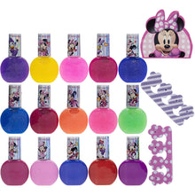 Load image into Gallery viewer, Disney Minnie Mouse - Townley Girl Non-Toxic Water Based Peel-Off Nail Polish Set with Glittery and Opaque Colors for Girl Kid Teen Ages 3+, Perfect for Parties, Sleepovers & Makeovers, 18 Pcs