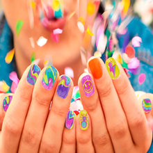 Load image into Gallery viewer, Townley Girl 96 Pcs Press-On Nails Including 3D and Glow-In-Dark Artificial False Nails Set for Kids with Pre-Glue Full Cover Acrylic Nail Tip Kit, Great for Gifts, Parties, Sleepovers and Makeovers