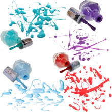 Load image into Gallery viewer, Townley Girl Disney Frozen Non-Toxic Peel-Off Water-Based Natural Safe Quick Dry Nail Polish Gift Kit Set for Kids Girls Set With Bonus Nail Separators, 12 Pcs (All Solid Colors)