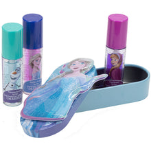 Load image into Gallery viewer, Disney Frozen – Townley Girl Plant Based 3 Pcs Flavoured Lip Gloss with Tin Makeup Set for Kids and Girls, Ages 3+, Perfect for Parties, Sleepovers & Makeovers