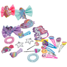 Load image into Gallery viewer, My Little Pony - Townley Girl Hair Accessories Kit|Gift Set for Kids Girls|Ages 3+ (22 Pcs) Including Hair Bow, Coils, Hair Clips, Hair Pins and More, for Parties, Sleepovers & Makeovers