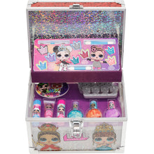 Load image into Gallery viewer, L.O.L Surprise! Townley Girl Train Case Cosmetic Makeup Set Includes Lip Gloss, Eye Shimmer, Nail Polish, & More! for Kids Girls, Ages 5+ Perfect for Parties, Sleepovers & Makeovers