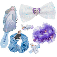 Load image into Gallery viewer, Townley Girl Disney Frozen Hair Accessories Box|Gift Set for Kids Girls|Ages 3+ (6 Pcs) Including Hair Bow, Hair Brush, Hair Clips and More, for Parties, Sleepovers and Makeovers