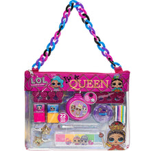 Load image into Gallery viewer, Townley Girl L.O.L. Surprise! Fashion Purse Makeup Set with Non-Toxic Nail Polish, Eyeshadow, Hair Accessories and More, Rainbow Chain for Girls Ages 3 and Up