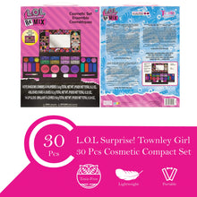 Load image into Gallery viewer, Townley Girl L.O.L. Surprise 30 Pcs Cosmetic Compact Set Includes Mirror, 14 Lip glosses, 8 Eye Shadow, 4 Blushes & 4 Brushes Safe & Non-Toxic Colorful Portable Foldable Makeup Beauty Kit for Girls