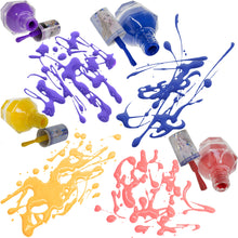 Load image into Gallery viewer, Townley Girl Disney Frozen Non-Toxic Peel-Off Water-Based Natural Safe Quick Dry Nail Polish Gift Kit Set for Kids Girls Set With Bonus Nail Separators, 12 Pcs (All Solid Colors)