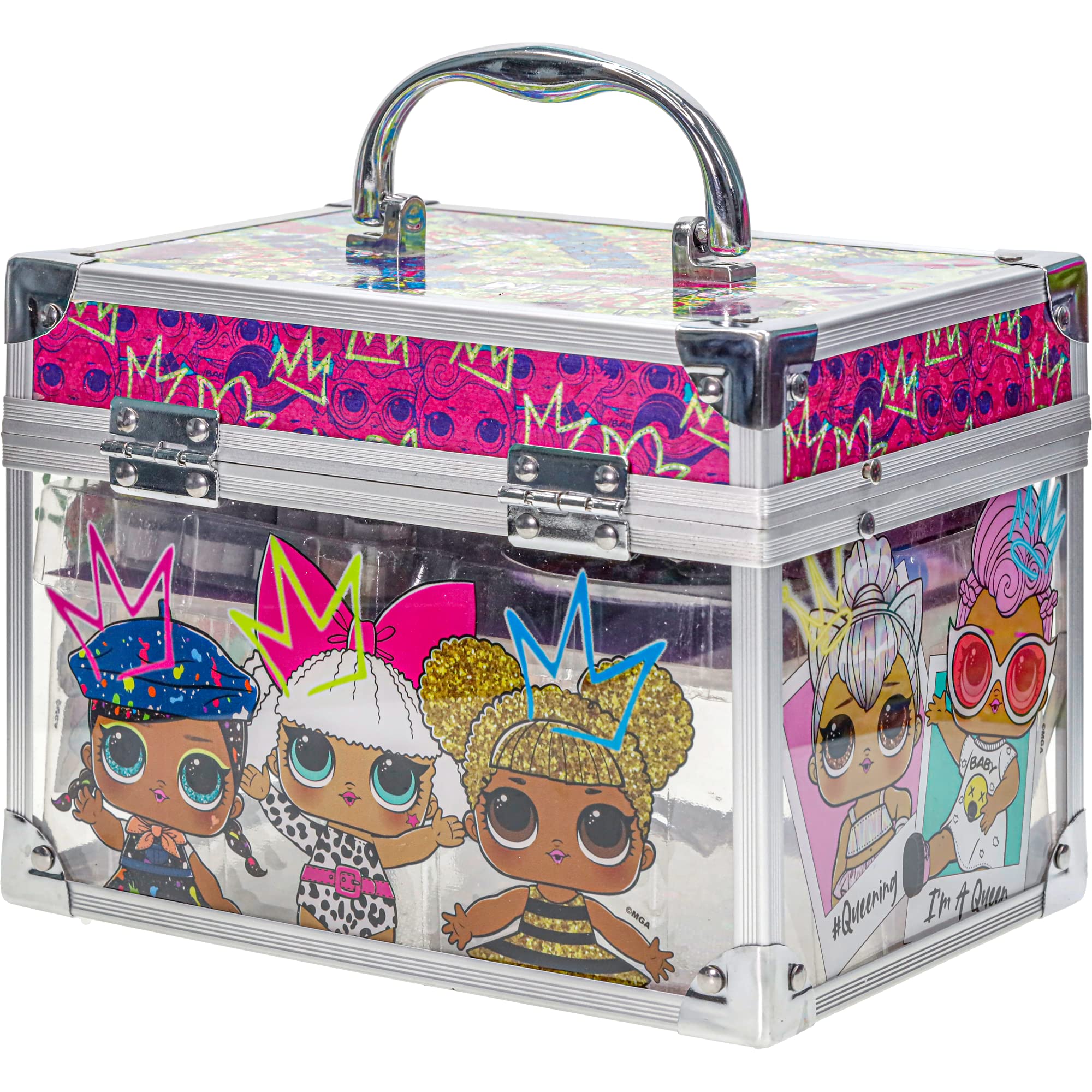 L.O.L Surprise! Townley Girl Kids' Makeup Set With Train Case for Ages 3+