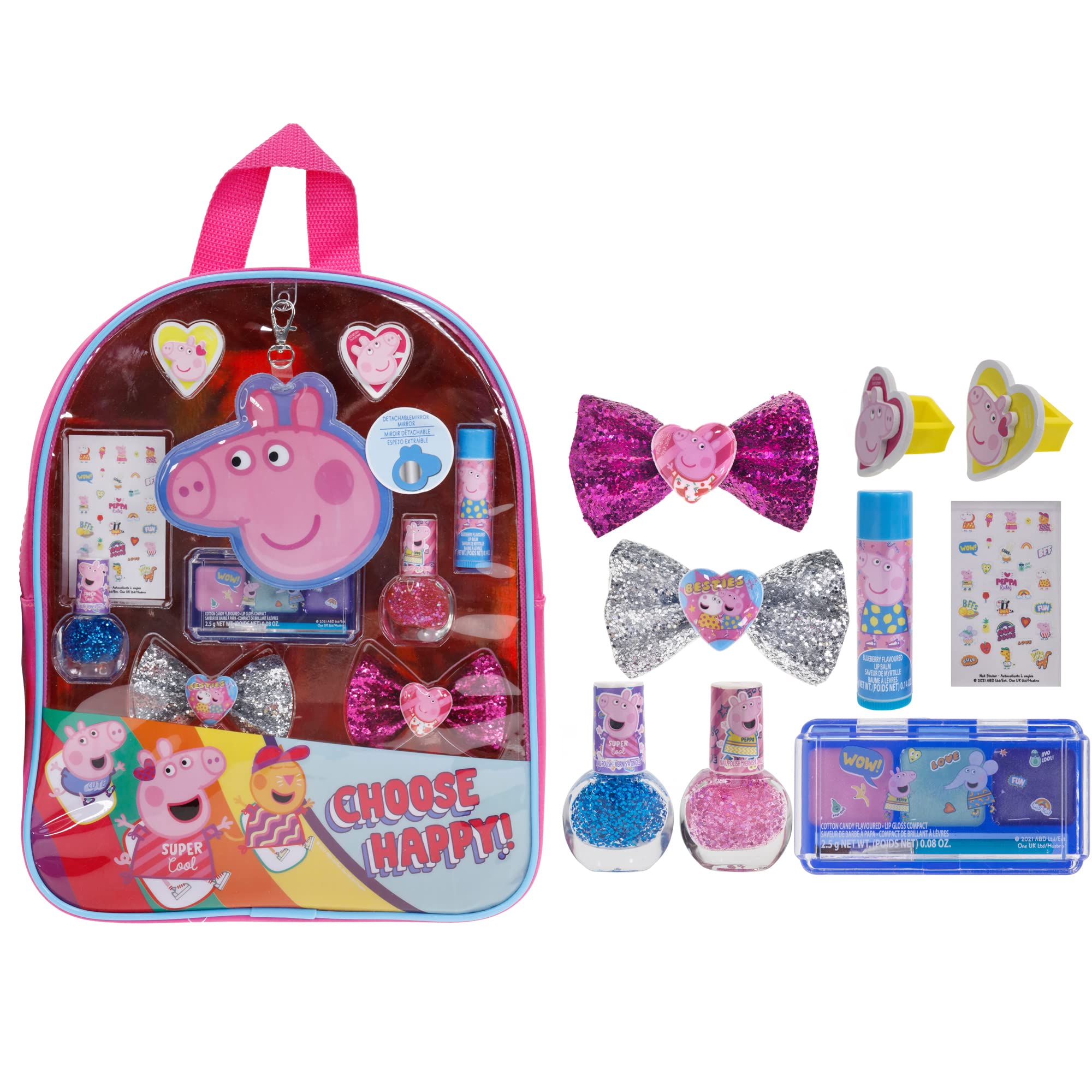 L.O.L Surprise! Townley Girl Backpack Beauty Cosmetic Make-Up Set, Pretend Play Toy and Gift for Girls Ages 5+, 11 ct, Other