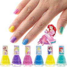 Load image into Gallery viewer, Disney Princess - Townley Girl Castlebox Non-Toxic Peel-Off Water-Based Natural Safe Quick Dry Nail Polish | Gift Kit Set for Kids Girls, First Princess | Opaque Colors, Ages 3+ (18 Pcs)