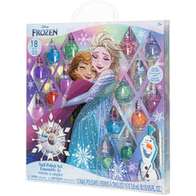 Load image into Gallery viewer, Disney Frozen - Townley Girl Non-Toxic Peel-Off Nail Polish Set with Shimmery and Opaque Colors with Nail Gems for Girls Ages 3+, Perfect for Parties, Sleepovers and Makeovers, 18 Pcs