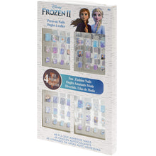 Load image into Gallery viewer, Disney Frozen 2 - Townley Girl 48 Pcs Press-On Nails Artificial False Nails Set for girls, kids with Pre-Glue Full Cover Acrylic Nail Tip Kit, Ages 6+ for Parties, Sleepovers and Makeovers