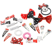 Load image into Gallery viewer, Disney Minnie Mouse - Townley Girl Hair Accessories Kit|Gift Set for Kids Girls|Ages 3+ (22 Pcs) Including Hair Bow, Coils, Hair Clips, Hair Pins and More, for Parties, Sleepovers & Makeovers