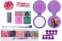 Load image into Gallery viewer, Barbie - Townley Girl- 11 Pcs Makeup Filled Sling Chain Bag with Peel- Off Nail Polish, Eyeshadow, Hair Accessories, Body Glitter & More| Makeup Kit for Kids & Girls| Ages 3