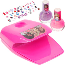 Load image into Gallery viewer, Townley Girl Barbie Non-Toxic Peel-Off Nail Polish Set with Nail Dryer for Girls, Batteries Not Included, Ages 3+