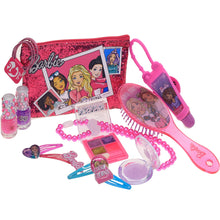 Load image into Gallery viewer, Barbie - Townley Girl 18 Pcs Cosmetic Makeup Gift Box Set includes Lip Gloss, Nail Polish, Eye Shadow, Hair Accessories and more! for Kids Girls, Ages 3+ perfect for Parties, Sleepovers and Makeovers