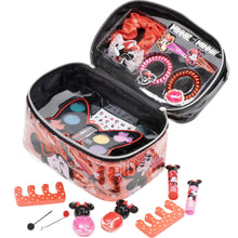 Load image into Gallery viewer, Disney Minnie Mouse - Townley Girl Zipper Cosmetic Train Case With Lip Gloss, Lip Balm, Hair Clips, Nail Stickers, Scrunchie and More, Ages 3+, for Parties, Sleepovers and Makeovers