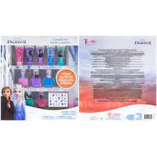 Load image into Gallery viewer, Townley Girl Disney Princess Sparkly Cosmetic Makeup Set for Girls with Lip Gloss Nail Polish Nail Stickers - 11 Pcs|Perfect for Parties Sleepovers Makeovers| Birthday Gift for Girls above 3 Yrs