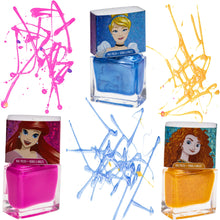 Load image into Gallery viewer, Disney Princess - Townley Girl Non-Toxic Peel-Off Nail Polish Set with Shimmery and Opaque Colors with Nail Gems for Girls Kids Ages 3+, Perfect for Parties, Sleepovers and Makeovers, 18 Pcs