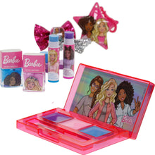 Load image into Gallery viewer, Barbie - Townley Girl Backpack Cosmetic Makeup Gift Bag Set 12 Pcs includes Lip Gloss, Nail Polish & Hair Accessories for Kids Teen Tween Girls, Ages 3+ perfect for Parties, Sleepovers and Makeovers