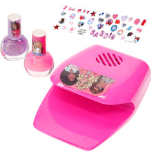 Load image into Gallery viewer, Townley Girl Barbie Non-Toxic Peel-Off Nail Polish Set with Nail Dryer for Girls, Batteries Not Included, Ages 3+