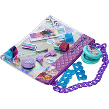 Load image into Gallery viewer, Disney Frozen - Townley Girl Fashion Chain Bag with Peel- Off Nail Polish, Eyeshadow, Hair Accessories, Hair Brush and More, with Rainbow Chain for Girls, Ages 6+