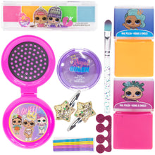 Load image into Gallery viewer, Townley Girl L.O.L. Surprise! Fashion Purse Makeup Set with Non-Toxic Nail Polish, Eyeshadow, Hair Accessories and More, Rainbow Chain for Girls Ages 3 and Up