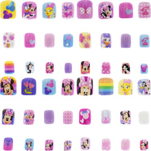 Load image into Gallery viewer, Disney Minnie Mouse - Townley Girl 48 Pcs Press-On Nails Artificial False Nails Set for girls, kids with Pre-Glue Full Cover Acrylic Nail Tip Kit, Ages 6+ for Parties, Sleepovers & Makeovers
