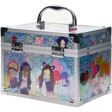 Load image into Gallery viewer, Townley Girl DIY Train Case Makeup Beauty set Includes Bracelet Beads & String, Tattoos, Lip Gloss, Hair Clips, Nail Polish & Much More for Girls, Ages 6+ Perfect for Parties, Sleepovers & Makeovers