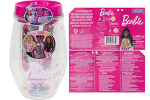 Load image into Gallery viewer, Barbie – Townley Girl Cosmetic Light-Up Tumbler, Includes Shimmery Lip Balm, Lip Gloss, Nail File and Glittery, Peelable Nail Polish. Ages 3+ Perfect for Birthday Gifts, Parties, Sleepovers & Makeovers