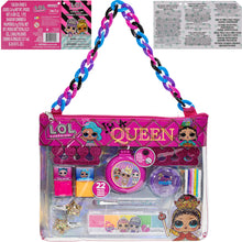 Load image into Gallery viewer, Townley Girl L.O.L. Surprise! Fashion Purse Makeup Set with Non-Toxic Nail Polish, Eyeshadow, Hair Accessories and More, Rainbow Chain for Girls Ages 3 and Up