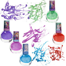 Load image into Gallery viewer, Disney Frozen - Townley Girl Non-Toxic Peel-Off Nail Polish Set with Shimmery and Opaque Colors with Nail Gems for Girls Ages 3+, Perfect for Parties, Sleepovers and Makeovers, 18 Pcs
