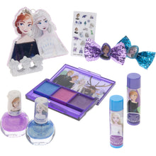 Load image into Gallery viewer, Townley Girl Disney Frozen 2 Backpack Cosmetic Makeup Bag Set Includes Lip Gloss, Nail Polish & Hair Bows and More! for Kids Teen Girls, Ages 3+ Perfect for Parties, Sleepovers and Makeovers
