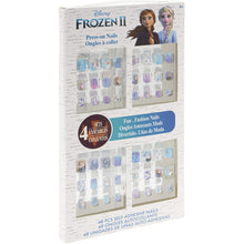 Load image into Gallery viewer, Disney Frozen 2 - Townley Girl 48 Pcs Press-On Nails Artificial False Nails Set for girls, kids with Pre-Glue Full Cover Acrylic Nail Tip Kit, Ages 6+ for Parties, Sleepovers and Makeovers