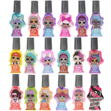 Load image into Gallery viewer, Townley Girl L.O.L Surprise Non-Toxic Peel-Off Nail Polish Set with Glittery, Shimmer & Opaque Colors including 1 Surprise Bottle for Girls Ages 5+ Perfect for Parties, Sleepovers & Makeovers, 18 Pcs