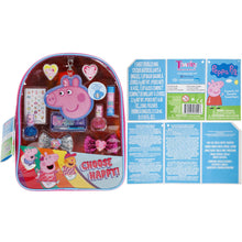 Load image into Gallery viewer, Peppa Pig - Townley Girl Backpack Cosmetic Makeup Gift Bag Set includes Hair Accessories and Printed PVC Back-pack for Kids Girls, Ages 3+ perfect for Parties, Sleepovers and Makeovers