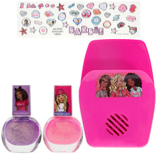 Load image into Gallery viewer, Townley Girl Barbie Non-Toxic Peel-Off Nail Polish Set with Nail Dryer for Girls, Batteries Not Included, Ages 3+