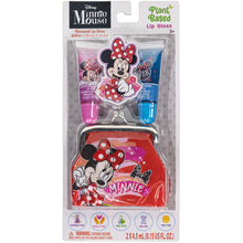 Load image into Gallery viewer, Disney Minnie Mouse – Townley Girl Plant Based 2 Pcs Flavoured Juicy Lip Gloss Tubes with Coin Purse Cosmetic Makeup Set for Kids and Girls, Ages 3+, Perfect for Parties, Sleepovers & Makeovers