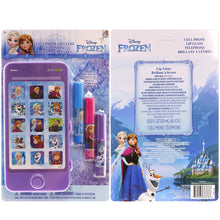 Load image into Gallery viewer, TownleyGirl Anna and Elsa Sparkly Lip Gloss with IPhone Case with Music and Touch Screen, 4 CT