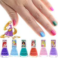 Load image into Gallery viewer, Disney Princess - Townley Girl Castlebox Non-Toxic Peel-Off Water-Based Natural Safe Quick Dry Nail Polish | Gift Kit Set for Kids Girls, First Princess | Opaque Colors, Ages 3+ (18 Pcs)