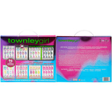 Load image into Gallery viewer, Townley Girl 96 Pcs Press-On Nails Including 3D and Glow-In-Dark Artificial False Nails Set for Kids with Pre-Glue Full Cover Acrylic Nail Tip Kit, Great for Gifts, Parties, Sleepovers and Makeovers