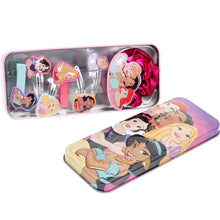 Load image into Gallery viewer, Disney Princess - Townley Girl Hair Accessories with Tin Pencil Case |Gift Set for Kids Girls |Ages 3+ Including Hair Clips, Snap Clips, Pony and More! for Parties, Sleepovers and Makeovers