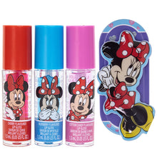 Load image into Gallery viewer, Disney Minnie Mouse – Townley Girl Plant Based 3 Pcs Flavoured Lip Gloss with Tin Cosmetic Makeup Set for Kids and Girls, Ages 3+, Perfect for Parties, Sleepovers & Makeovers